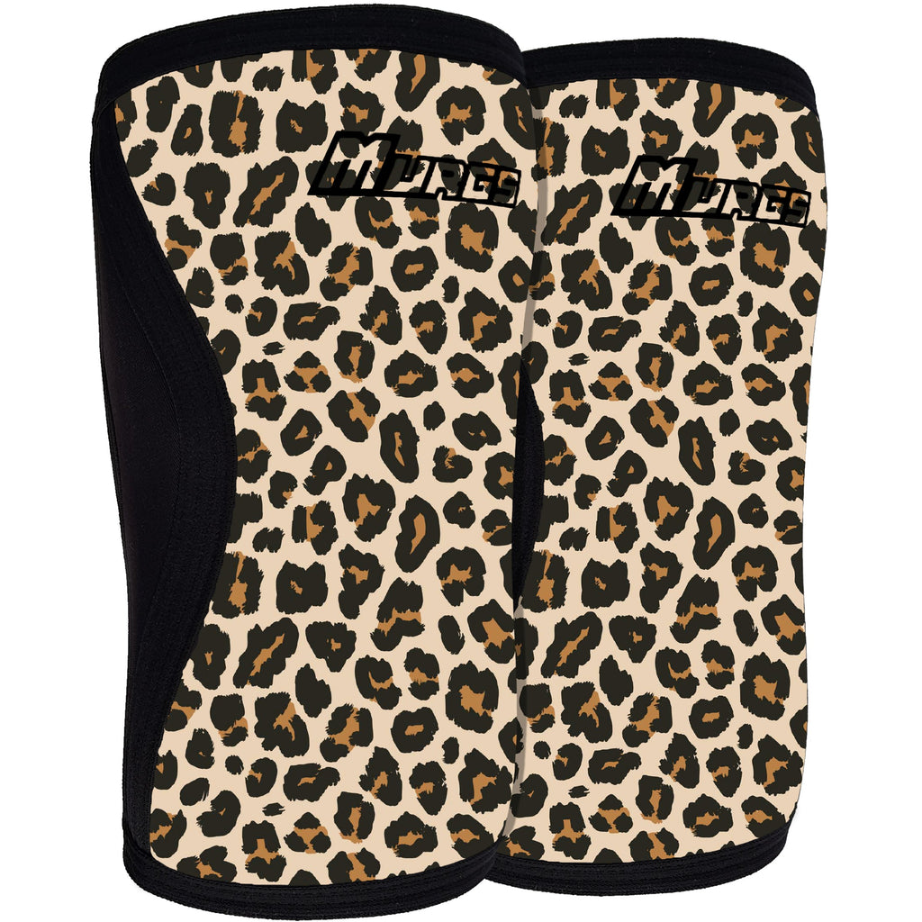 V2 7mm Knee Sleeves - Leopard Print (Pair)-0